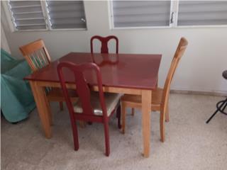 Juego de comedor en madera , Puerto Rico