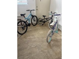 Tres (3) bicicletas