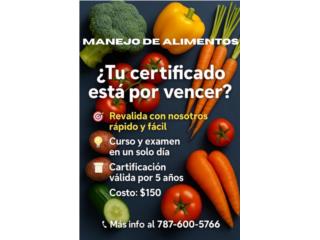 Certificado ServSafe Puerto Rico