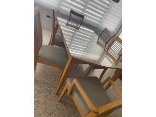Puerto Rico Mesa de comedor con 6 sillas 