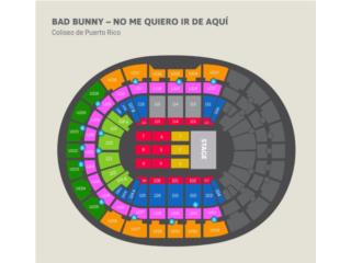 2 boletos en venta concierto Bad Bunny en PR, Puerto Rico
