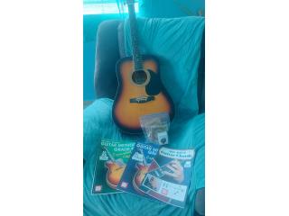 Guitar & tuner + lesson books!!