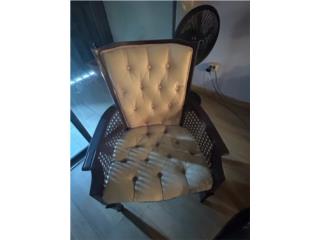 Juego de sillas clasica para sala en madera 