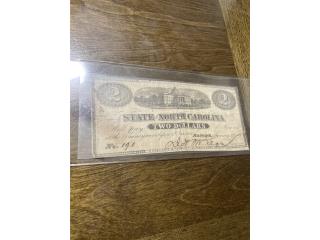 1866 dos dlares confederados , Puerto Rico