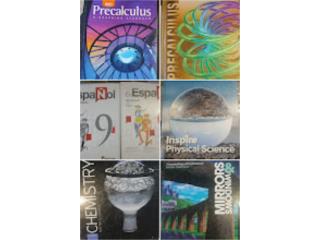 VENTA DE LIBROS ESCOLARES ,VARIAS MATERIAS , Puerto Rico