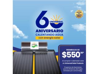 CALENTADOR CISTERNAS UNIVERSAL NUEVAS , Puerto Rico