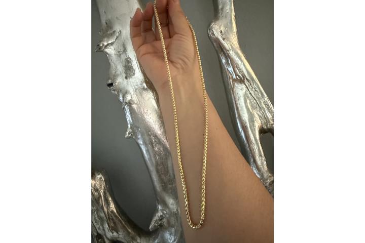 14k Cadena Franco Oro Sólido