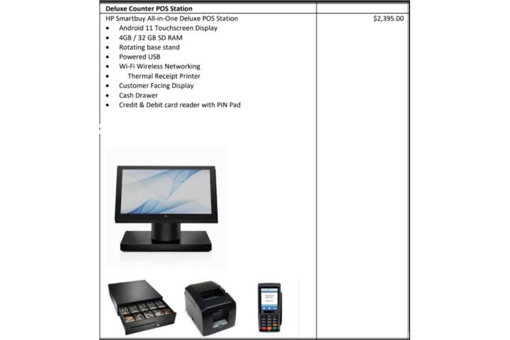 Equipo completo tipo POS (punto de venta)