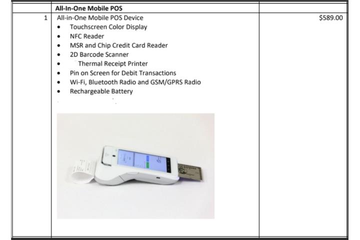 All in One Mobile POS