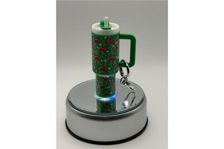 Mink vasos con llaveros preparados a mano