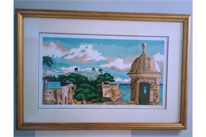 Hermosa serigrafía de Viejo San Juan