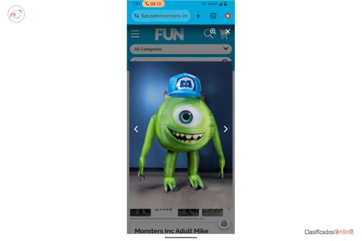 Disfraz inflable Wazowski adulto, Puerto Rico