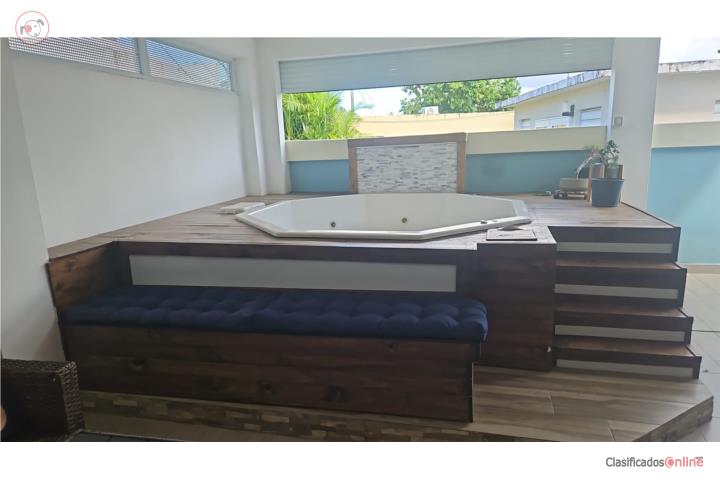 Jacuzzi fiberglass 8 personas ideal p AirBNB, Puerto Rico