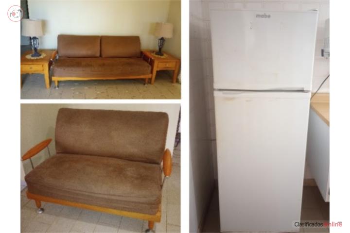 Nevera, Muebles sala con mesas y lamparas y c, Puerto Rico