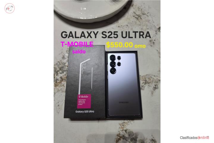 Galaxy s25 ultra  tmobile  saldo 550 omo, Puerto Rico