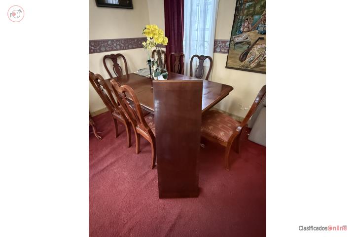 Juego de comedor en madera solida, Puerto Rico