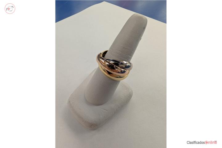 Sortija Cartier Trinity 18k, size 9, Puerto Rico