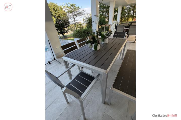 Muebles de exterior para terraza (marca Koper, Puerto Rico