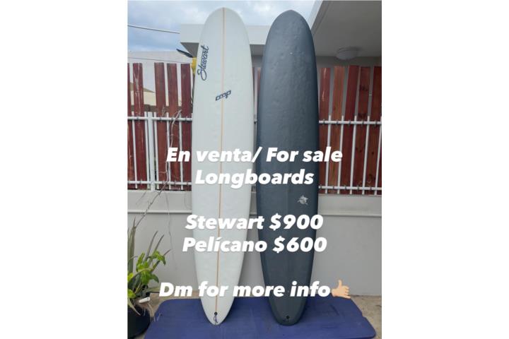 Stewart y Pelicano longboards