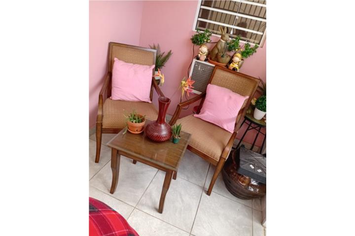 2 butacas y mesa vintage