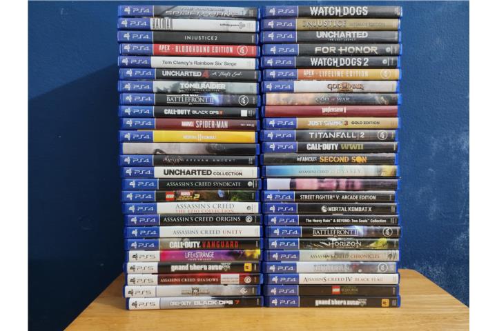 Colección de juegos ps4 ps5 y xbox 360
