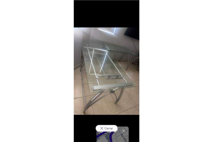 Mesa en cristal