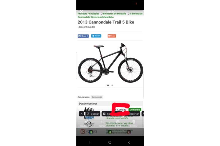 Cannondale trail 5 2013 $1,1k in, Puerto Rico