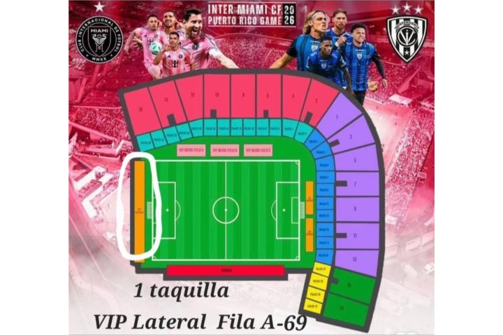VIP LATERAL FILA A – Messi en PR, Puerto Rico