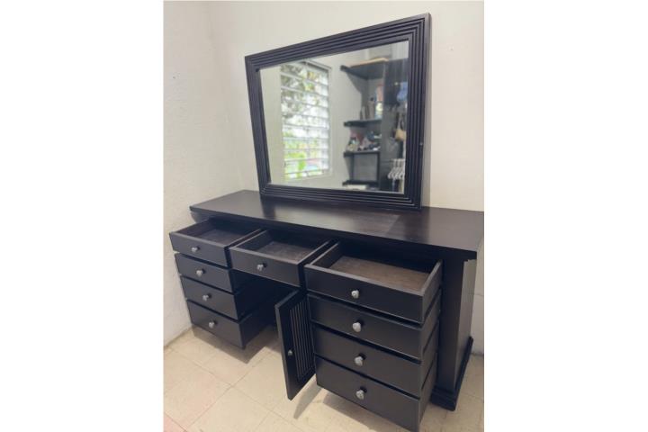 Gavetero con espejo Madera Sólida , Puerto Rico