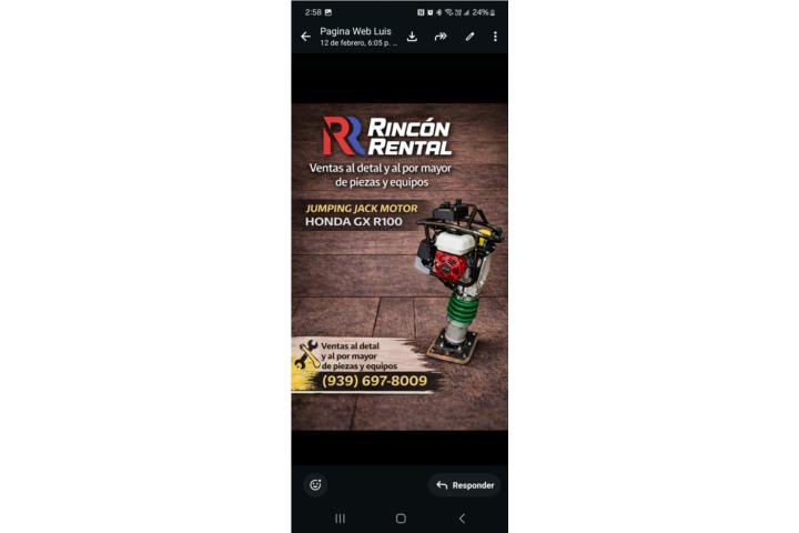 Tamping  Rammer  usado, Puerto Rico