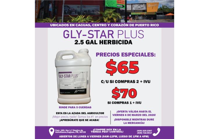 GLY STAR PLUS 2.5 GAL HERBICIDA, Puerto Rico