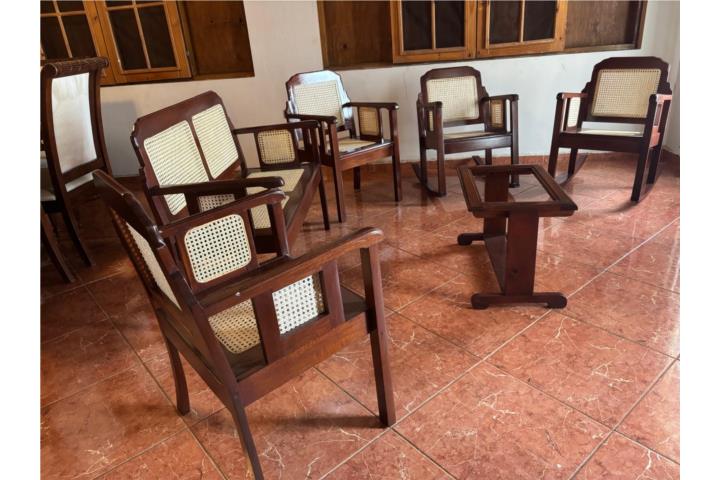 Elegante Juego de Sala en Caoba (1968) Restau, Puerto Rico