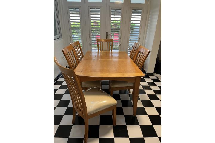 Juego de comedor 6 sillas, Puerto Rico
