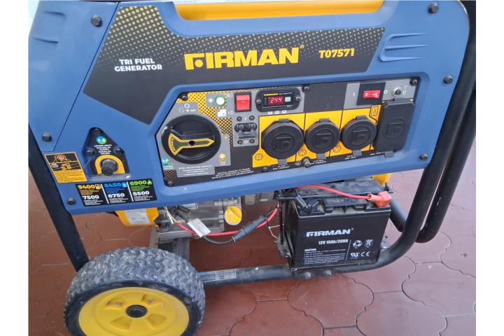 Generador eléctrico Firman 9400w $700, Puerto Rico