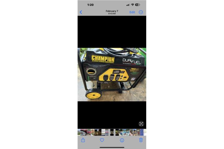 Planta Champion 8700 watts, Puerto Rico