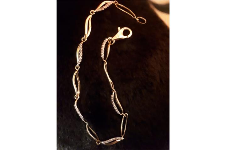 Pulsera oro y 42 diamantes jenuinos
