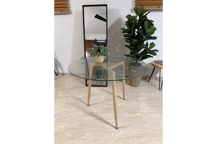 Mesa Redonda Comedor de Cristal