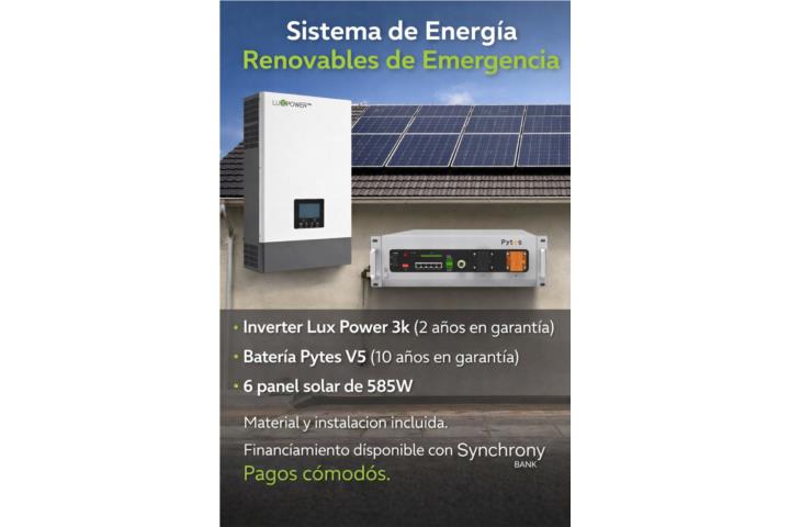 Sistema backup 3k5kw, Puerto Rico