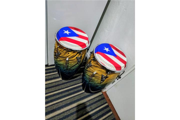 Set de Congas L.p(preciosas)con 2 cueros remo, Puerto Rico