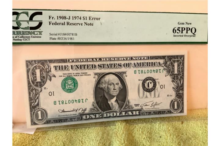 Billetes de colección inverted, Puerto Rico