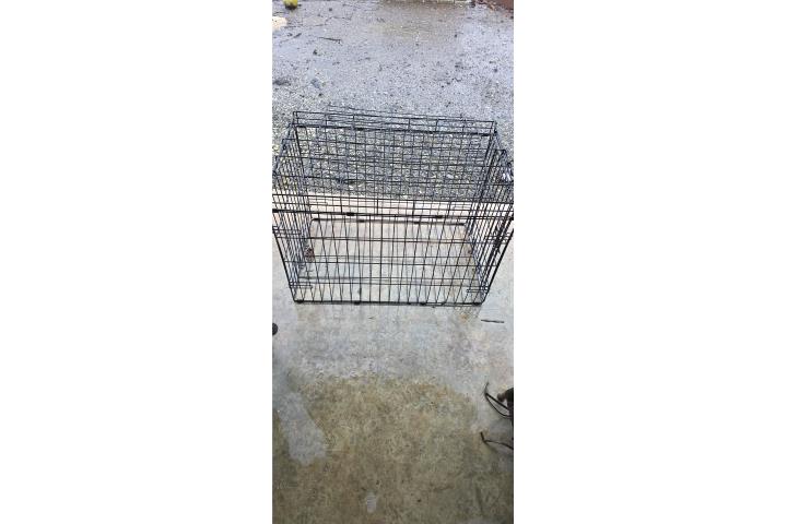 Black Wire Metal Pet Cage for Dogs or Cats - Good Condition, Two Sizes