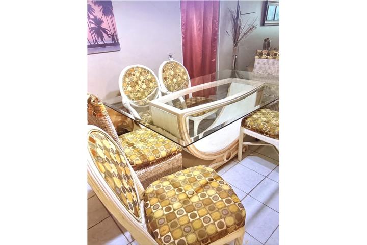 Juego de comedor 6 sillas rectangular, Puerto Rico