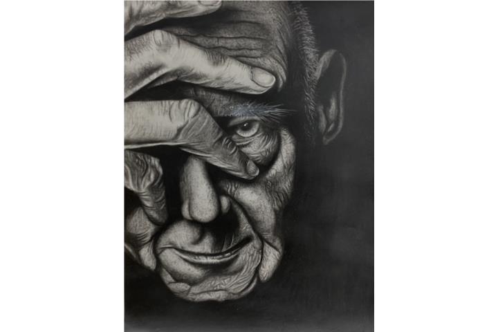 Obra hiperrealista,Anciano, Puerto Rico