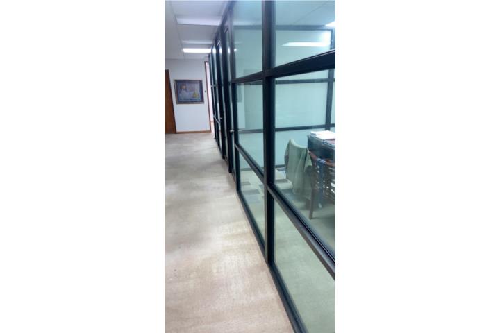 Paneles de oficina divisoras en cristal., Puerto Rico