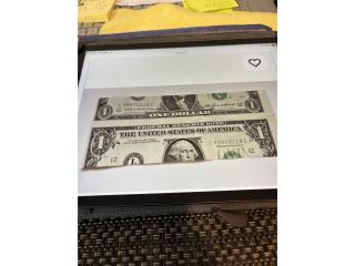 Billete de un dólar con error