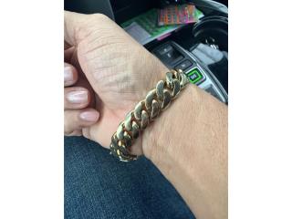 Cubanas Steinless Steel 14k Gold Plate, Puerto Rico