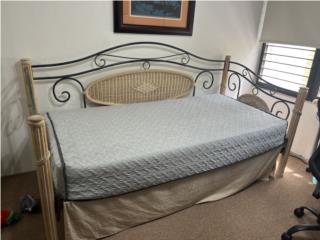 Daybed cama tama�o twin hierro y rattan 