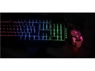 Teclado, aud�fonos y Mouse LUCES, Puerto Rico