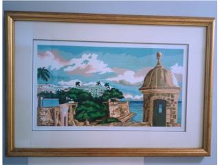 Hermosa serigrafía de Viejo San Juan 