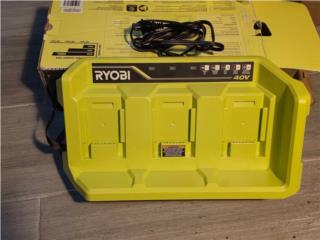Cargador Ryobi 40V para 3 baterías Carga Rapi